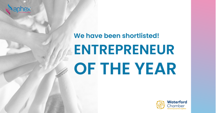 aphex shortlisted in the waterford business awards 2020 for entrepreneur of the year